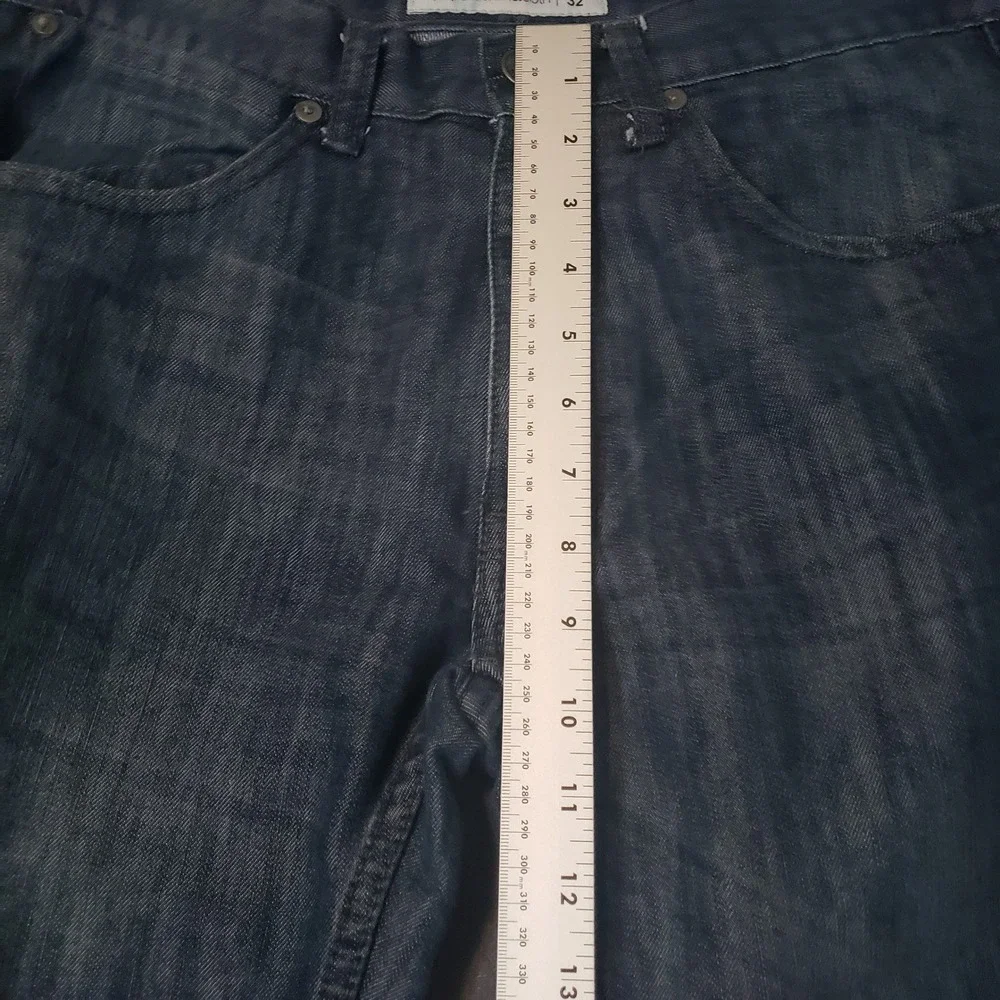 Paperdenim&cloth Jeans Mens 30x32 Blue Straight Leg Dark Wash Denim Pants